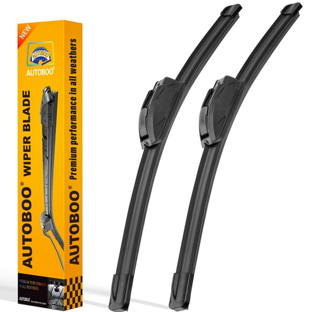 Limpiaparabrisas AUTOBOO de 26 cm y 19 cm (paquete de 2)
