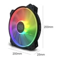 thumbnail image 4 of Ventilador MF200R 20cm 3 Pin PC Case Fan Disipador térmico direccionable RGB Quiet Chasis Cooler, 4 of 7