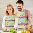 thumbnail image 3 of Pioneer Flower Floral Print Pattern Apron for Women and Men, Cotton Linen Waterproof with Pockets, Adjustable, 33x27 Inch for Kitchen, Gardening, BBQ, Salon, 3 of 6