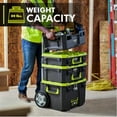thumbnail image 6 of RYOBI LINK Modular Telescoping Handle Rolling Medium Tool Storage Box, 6 of 9