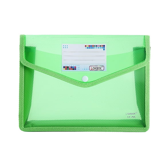 Clearance! File Holder, Hilingoto Plastic File Folders Envelope Expanding File Wallet Organizer Documents Folder with Snap Closure and Pocket A5 Size Transparent File Pouch for School