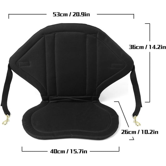 Cushioned Seat,YIWENG Water Repellent Children Kayak Seat with Back Support Kids High Back Canoe Seat Boats Cushioned Seat Pad for Outdoor Watersports