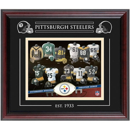 NFL - Pittsburgh Steelers - Evolution - Framed 8x10 Collage with Laser Etching