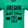 thumbnail image 4 of Inktastic Oregon Awesome Since 1859 Women's V-Neck T-Shirt, 4 of 5