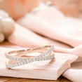 thumbnail image 4 of KEEVA JEWELS 0.45 Carat FG/VS Round Lab Grown Diamond Criss Cross X Ring Made in 10K Yellow Gold Size 9, 4 of 7