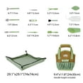thumbnail image 5 of Expert Gardener Indoor Stainless Steel Gardening Tool Set, 14 Pieces, Misty Mint, 5 of 30
