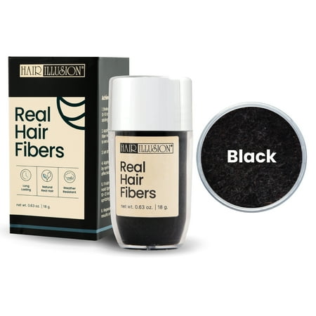 Hair Illusion Fibers - Black 18G