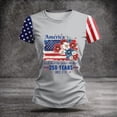 thumbnail image 4 of USA 250th Anniversary T Shirts for Celebrate 250th Anniversary of America Patriotic Veteran Tee America 250 Merchandise Short-Sleeved Top for Woman, 4 of 5