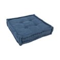 thumbnail image 7 of Blazing Needles Square Corded Floor Pillow with Button Tufts, 20", Java, 7 of 7