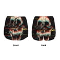 thumbnail image 6 of Goofa Glitch Screaming Skull Printed Women 2 in 1 Running Shorts,Quick Dry Athletic Workout Shorts,High Waisted Athletic Shorts with Liner Pockets-XX-Large, 6 of 9