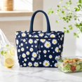 thumbnail image 5 of Lunch Carrier | Navy Daisy Insulated Tote | Leakproof Insulated Bag | Work Lunch Bag | Great Gift for Women, 5 of 6