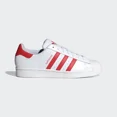 thumbnail image 1 of Adi-das Superstar IG9367 Sneaker Mens 10 White Red Leather Lifestyle Shoes TF7441, 1 of 6