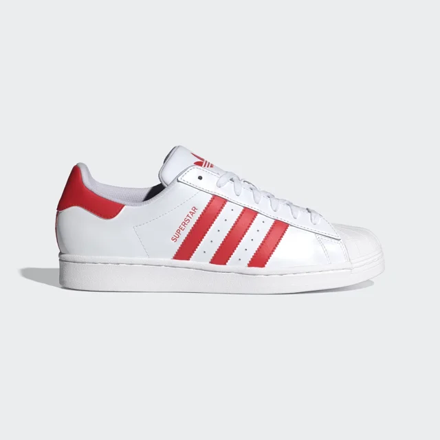 Adi-das Superstar IG9367 Sneaker Mens 10 White Red Leather Lifestyle Shoes TF7441