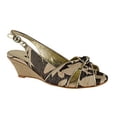 thumbnail image 2 of Rachel Women's Leaf Print Slingback Wedge Sandal Shoe US 6/EU 36, 2 of 5