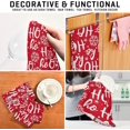thumbnail image 4 of Christmas Hohoho Kitchen Dish Towels Set of 1 Absorbent Hand Towels, Lint-Free 18"x28" Santa Claus Laugh Dishcloths Fast Drying for Cooking Baking Home Clean, 4 of 7