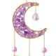 thumbnail image 5 of Adorno de campana de viento de cristal, colgante de luna y estrella, regalo de joyería de piedra Natural de amatista Tmvgtek Para estrenar, 5 of 6