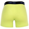 thumbnail image 3 of Happy Shorts Men's Boxer Shorts, 3-Pack - Retro Jersey, Logo Waistband Purple/Black/Lime, 3 of 7