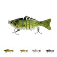 thumbnail image 2 of Multi Sections 2 Triple Claws Hooks Artificial Fish Shape Bait Lifelike Fishing Spinner Fishhook, 2 of 9