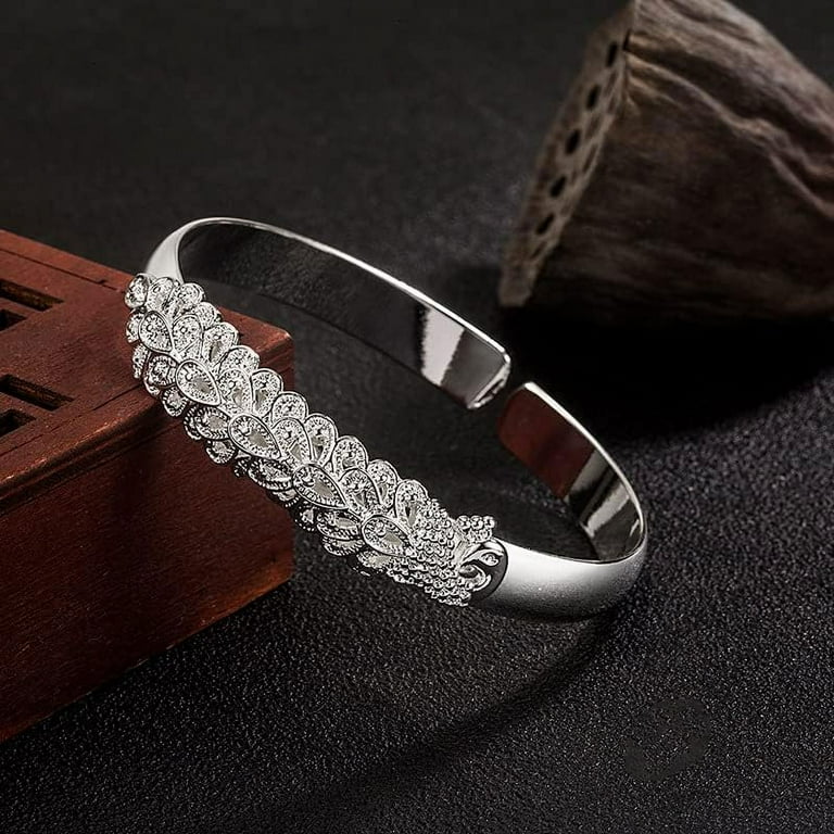 アクセサリー silver 925 simple design bangle Amazon.com: Handmade silver adjustable bangle, Solid 925