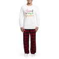 thumbnail image 5 of CafePress - Love Being A Grandma Handprint Multi - Men's Long Sleeve Light Pajama Set, 5 of 7