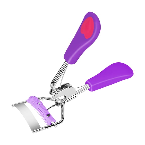 Huanledash Eyelash Curler Long Lasting Curl Super Wide-angle Curvature Peach Heart Fan Shape Eyelash Lifter with Comb Make Up Supply