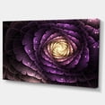 thumbnail image 2 of Fractal Flower Light Purple Digital Art - Flower Canvas Wall Art, 2 of 3