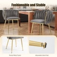 thumbnail image 5 of MOONMISS Dining Chairs Set of 2 with Metal Legs for Kitchen Dinning Room,Gray, 5 of 5