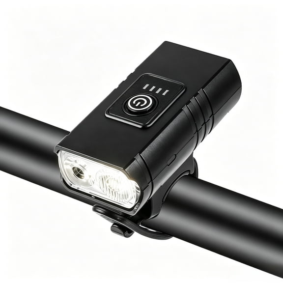 Dual Head Bike Light with Adjustable Flood and Spot Beam – Portable Outdoor Cycling LED Lamp for Sports, Camping