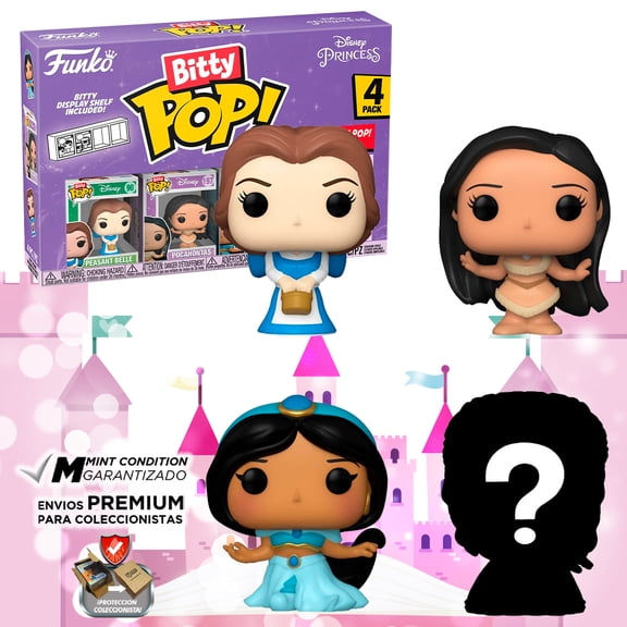 Funko Bitty Pop Bella Princesas 4 Pack Original