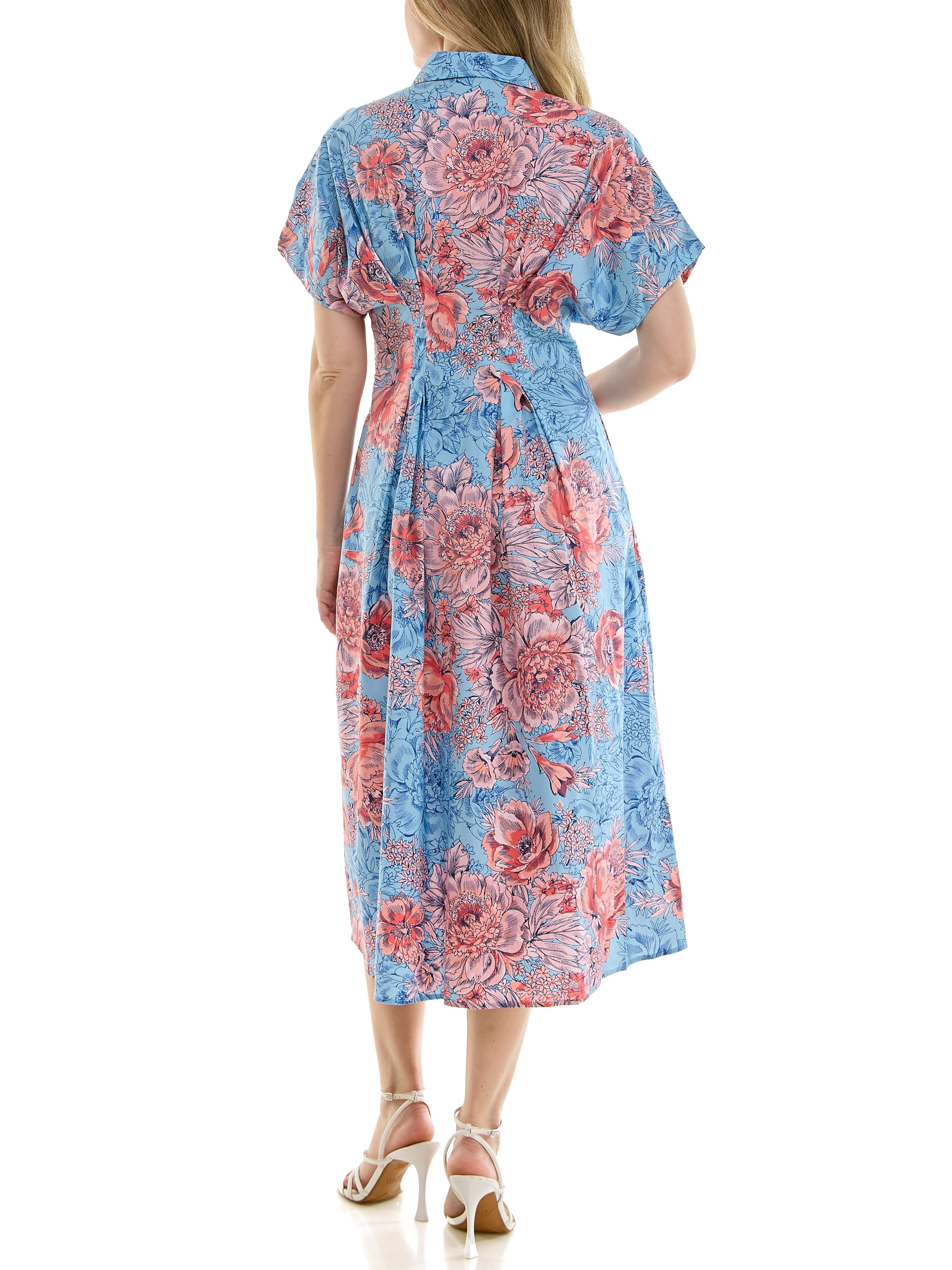 Nicole Miller Pintuck Waist Shirtdress, Sizes 4-16