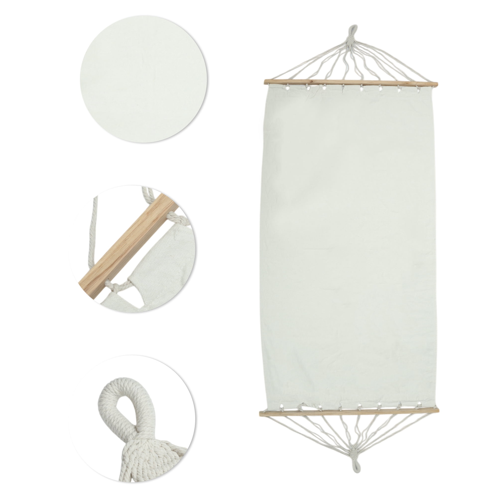 Unique Bargains 1 Pc Durable Hammock for Outdoor White