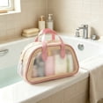 thumbnail image 5 of Clear Waterproof Travel Bag Transparent Makeup Organizer with Handle Large Capacity Portable Toiletry and Cosmetic Wash Bag for Travel, 5 of 6