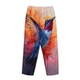 thumbnail image 7 of Fotbe Vibrant Hummingbird Watercolor Art Women's Pajama Pants,Sleepwear Pants,Pj Bottoms Drawstring And Pockets-XX-Large, 7 of 7