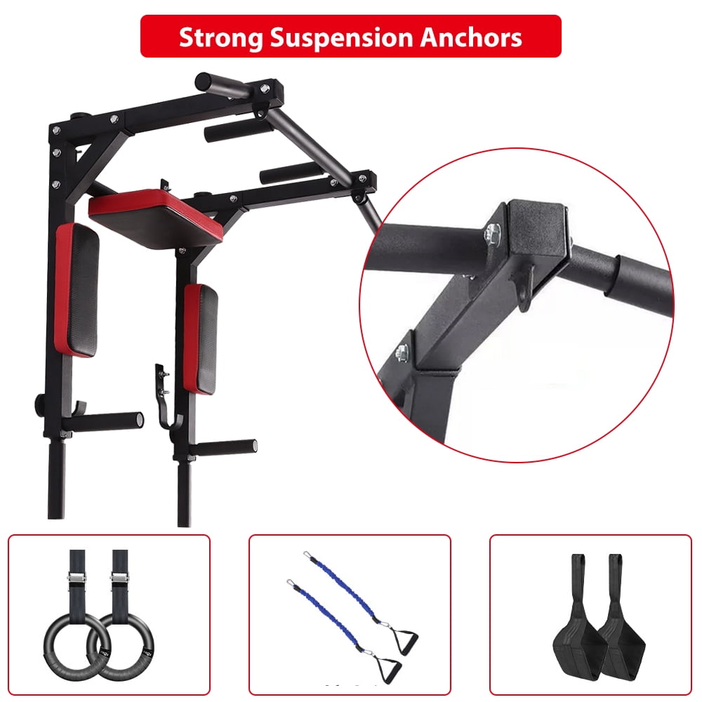 Imeshbean Multifunctional l Wall-Mounted Pull-Up Bar Stainless Steel 22.9 in