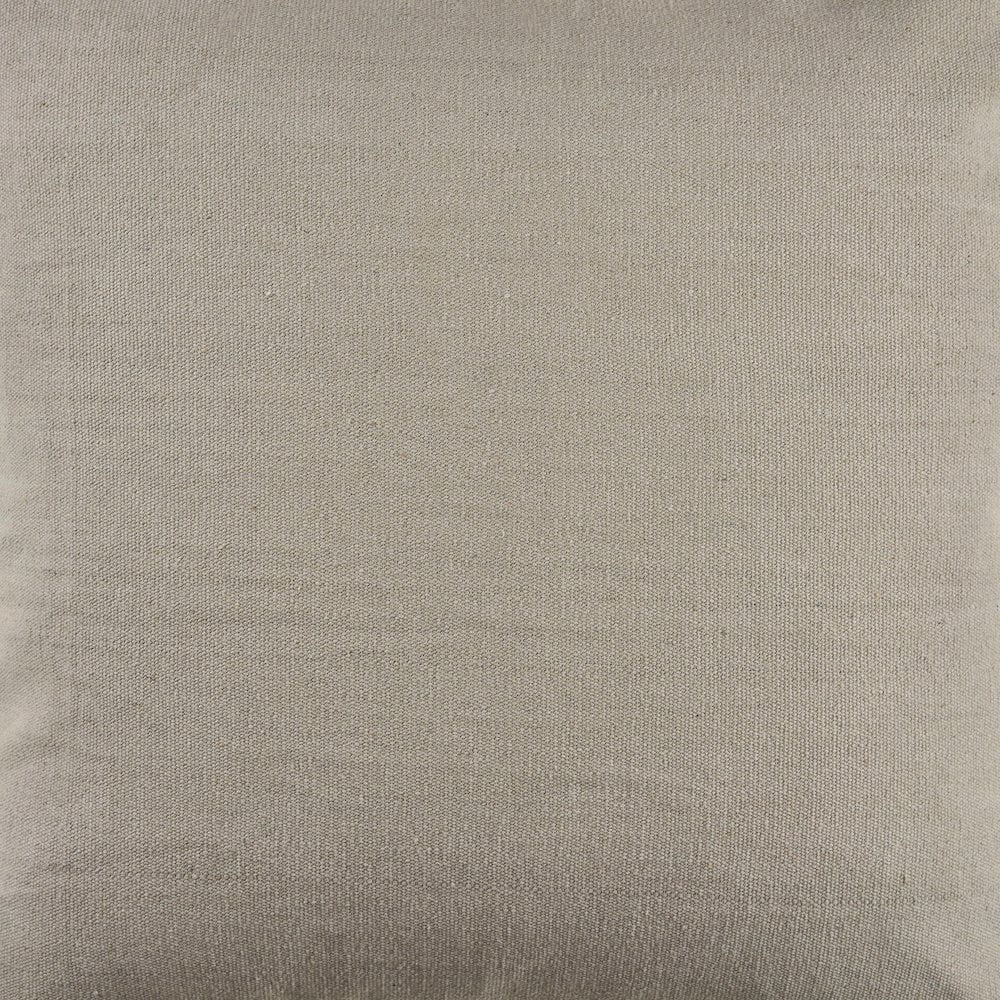 Ox Bay Wilma Set of 2 Gray Stitch Bordered 24" x 24" Cotton Adult Decorative Throw Pillow Covers