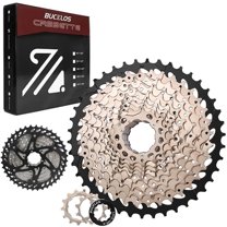 8/9/10/11/12 Speed Road Bike Cassette​ BUCKLOS 11-25/28/32/34/36/40/42/46/50/52T Mountain Ultra-Light Bicycle Cassette 11-52T Sprocket Cogs for Sram Shimano HG Hub Driver fit MTB/XC/DH/AM