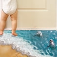 thumbnail image 4 of 3D Blue Sea Floor Sticker Wall Decal Waterproof Removable Beach Mural Decals for Home Decoration, 4 of 5