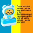 thumbnail image 1 of Sello de nombre personalizado Casa de Los Tesoros para niños pegatina impermeable Kawaii Montessori, 1 of 4