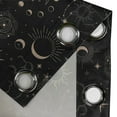 thumbnail image 4 of Ambesonne Horoscope Grommet Curtain, Esoterism Sun and Moon, 50"x120", Charcoal Grey and Eggshell, 4 of 5
