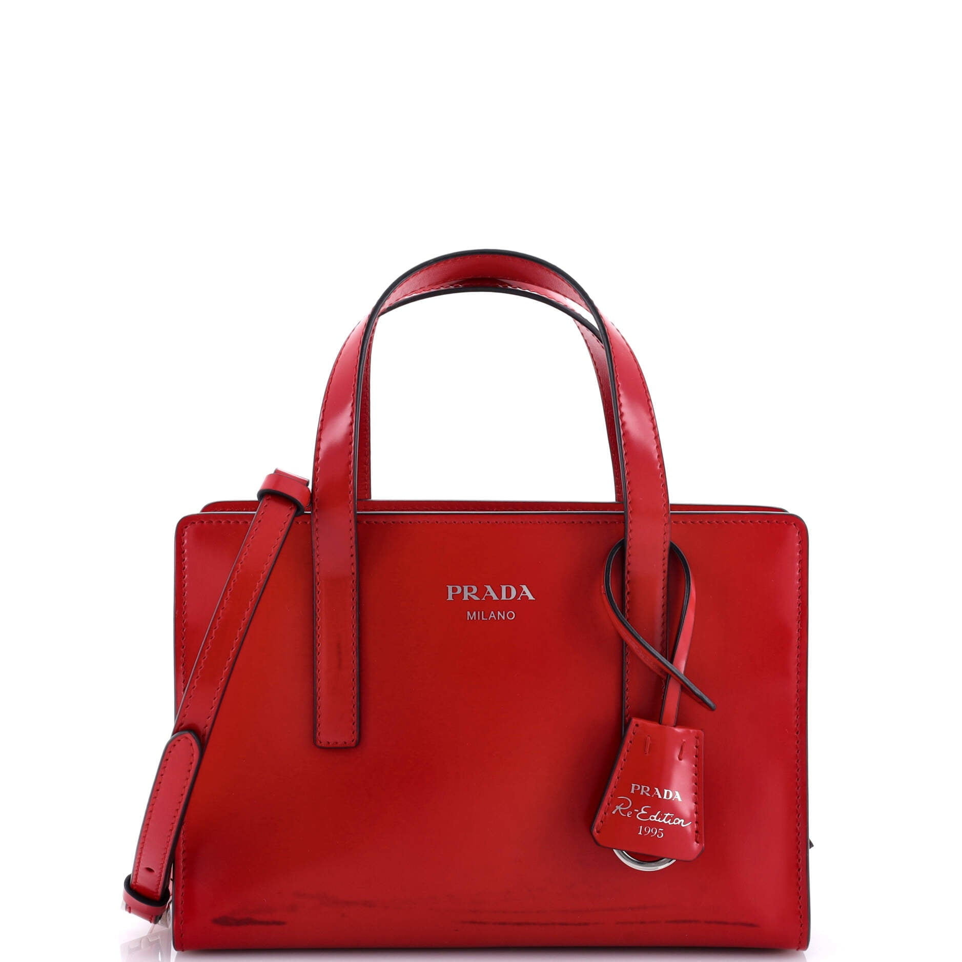 PRADA 赤 ハンドバッグ　BR1190 楽天市場】【バッグ】PRADA プラダ ギャザー ミニハンドバッグ