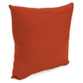 thumbnail image 6 of Jordan Manufacturing Sunbrella 16" x 16" Canvas Terracotta Red Solid Square Outdoor Throw Pillow, 6 of 10