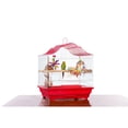 thumbnail image 2 of Prevue Pet Products Soho Crown Top Roof Red & White Bird Cage SP41613R/W, 2 of 6