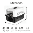 thumbnail image 4 of Jaula Transportadora Bloosom  Portatil Perro Gato Conejo Mascota Negro, 4 of 5