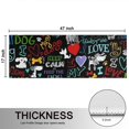 thumbnail image 5 of Kitchen Rugs Sets Of 2,I Love My Dogs Art Anti Fatigue Kitchen Mat Rugs Non Slip Washable,Decorative Kitchen Floor Mats for Kitchen,Sink,Laundry,17"X47", 5 of 5
