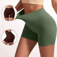 thumbnail image 2 of Women's Soft Fabric Mid Waist Shapewear Shorts, Mid Waist Tummy Control Body Shaper, Compression Firm Control, For Running Yoga Workout Daily | TruBelle,Army Green L, 2 of 9