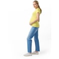 thumbnail image 4 of Ingrid & Isabel For Every Belly Women's Maternity Short Sleeve Fitted Scoop Tee, Sizes S-XXL, 4 of 10