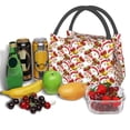 thumbnail image 3 of Fotbe Santa Claus bells Snowman Bolsa Térmica Portátil con Estampado, Bolsa de Entrega de Alimentos Aislada, Bolsa Reutilizable de Gran Capacidad para Comidas y Supermercado, 3 of 6