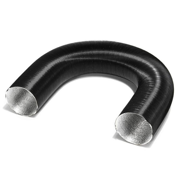 Billuyoard Tubo de entrada de aire de aleación de aluminio de 75mm de diámetro para manguera de escape de tubo de calentador de conducto Decoración del hogar