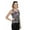 Navy With White Rose, variant on s Strechable Popcorn Textured Sleeveless Design Tank Top One Size Fits All Navy with White Rose