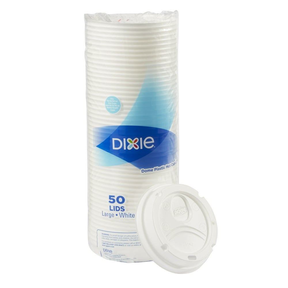 Dixie® (9542500DX) Large Dome Plastic Hot Cup Lid by GP PRO
